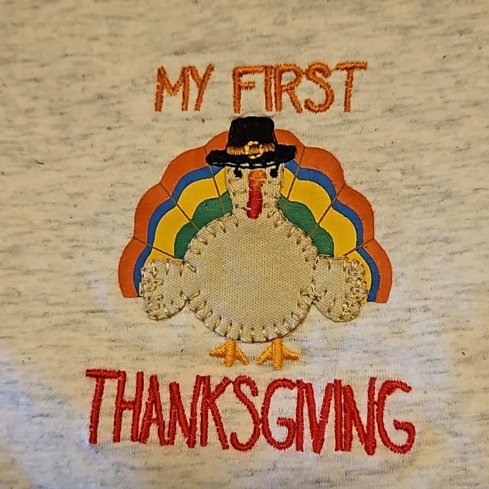 Mud Pie | NWT My First Thanksgiving/Christmas Turkey Santa Clause Bibs